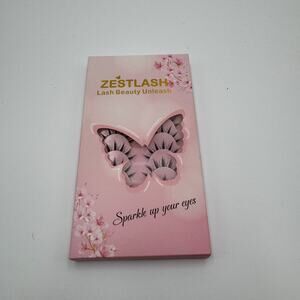 ZESTLASH Manga Anime False Eyelashes 10 Pairs Clear Band Style C Curl New